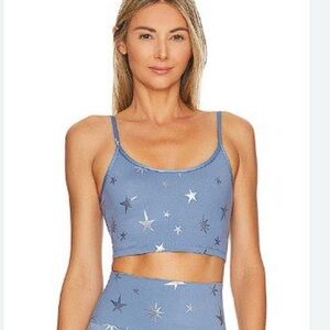 Beach riot women’s sports bra top Winter star size S